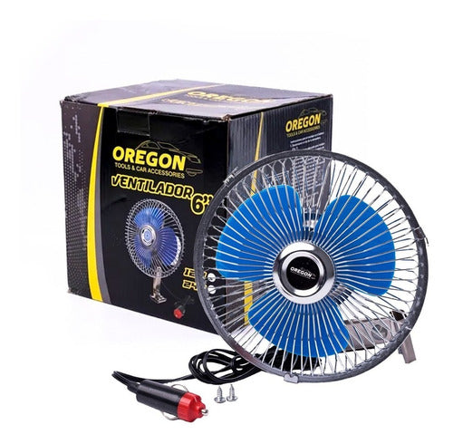 Metallic 6'' 12V Universal Fan Oregon Reinforced for Vehicles 3