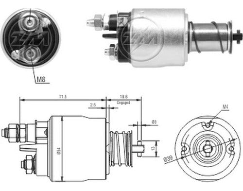 ZM 8-495 Starter Solenoid or Automatic Start 0