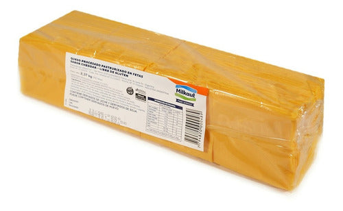 Cheddar Milkaut Feteado X 192 Fetas 2.37 Kg(sin Tacc) X Unid 0