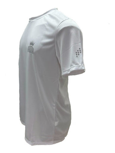 Bronx Running Shirt with Reflective Accents - White 2