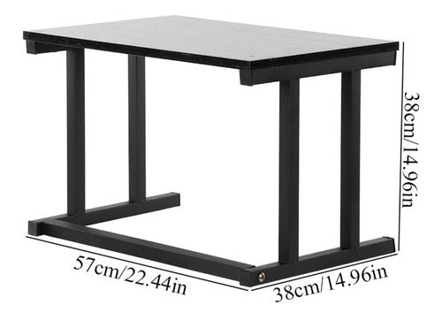 Estante Soporte Mesa Para Microondas En Madera Y Acero 2