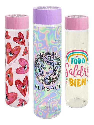 Pauza Personalized Printed Sports Bottle for Women and Girls with Screw Cap 0