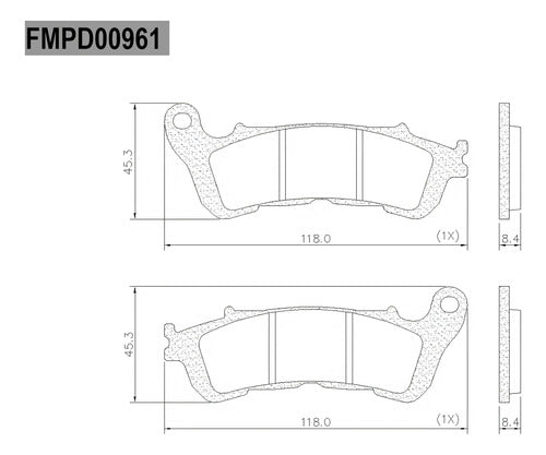 Fras-le Brake Pads FA-388 for Honda VT 750 Shadow VT 1300 Del 3