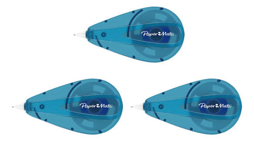 Paper Mate Correction Tape 5 Mm X 6 Mtrs - Pack of 3 Units 0