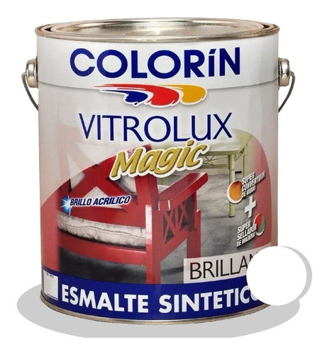 Colorín Vitrolux 3-In-1 Glossy Synthetic Enamel Paint 4L by Iacono 2