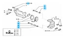 Fiat Kit De Freno De Calipers 500/Bravo Original 4