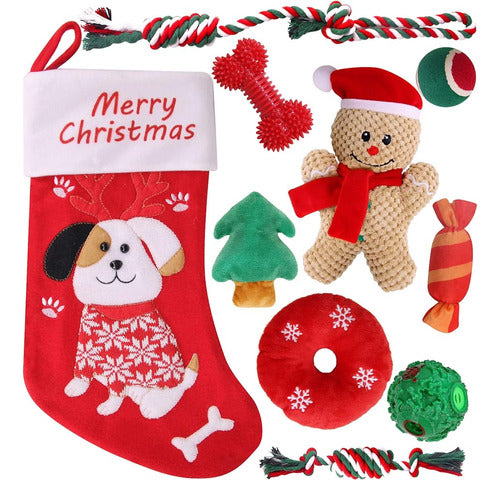 Pweituoet Christmas Toys For Dogs With Christmas Stockings 0