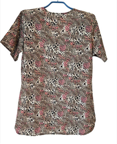 Chatelet Women's Blouse Size 48 L New Animal Print 2