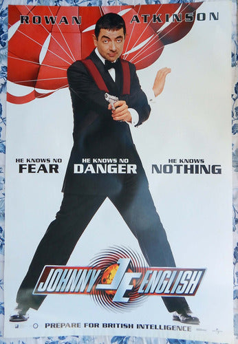 Johnny English Rowan Atkinson Poster Cine Original 100x70 0