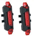 3x Rechargeable Waterproof Red White Auxiliary Bike Light 2