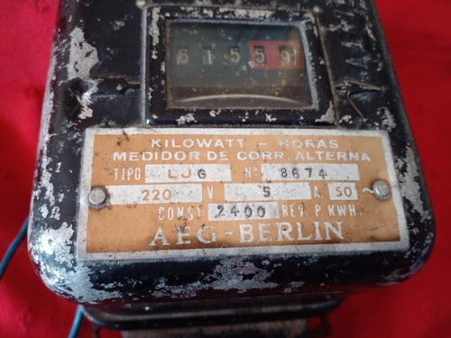 Antiguo Medidor De Luz Compañía Hispano Americana. 2