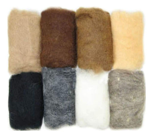 Hilo De Lana Natural Tierra 8 Paquetes 80g Para Needle Felti 2