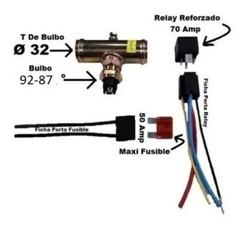 Kit Bulb Reform with Electro Bulb + Relay + Plug + Fuse 9287 1