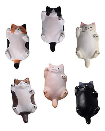 Chichic 6 Pack Fun Cat Imanes Para Nevera Imán De Oficina Co 3