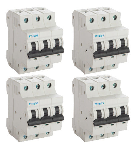 Etheos Combo X4 Thermal Circuit Breaker Tripolar 20A 0