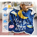 Famitile Sherpa Fleece Blanket for Kids - Moon Design 1