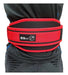 Red Weightlifting Belt + Back Straps Gym Weightlifting Cinch 2