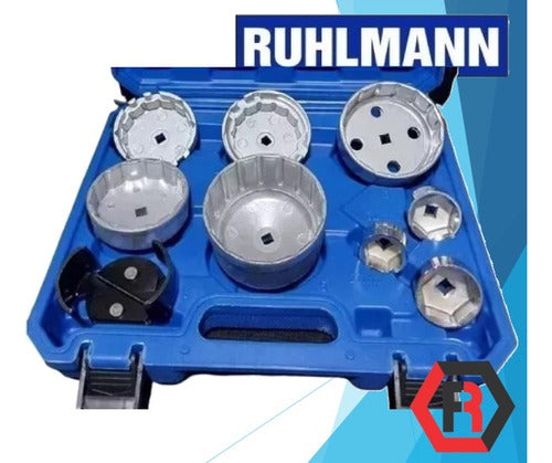 Ruhlmann Oil Filter Removal Tool Set for Toyota Audi and More - 9 Pieces 1