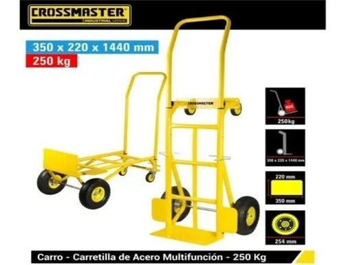 Carro Carrito De Carga 2  Posciones Crossmaster 200 Kilos Ty 2