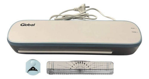 Global Electronics Laminator A4 25 to 125 Mic with Cutter and Heat 0