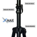 X-Max Tripod Bafle 55kg Reinforced Steel Stand All Metal 1