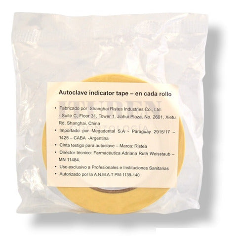 Sterilization Indicator Tape for Autoclave 12mm x 50m 0