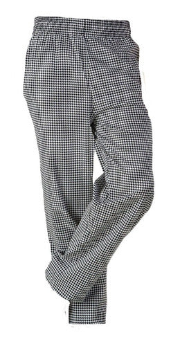 Nautical Cook's Pants in Houndstooth Gabardine Fabric 0