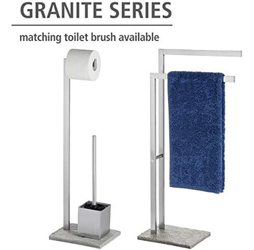 Wenko Hand Towel Holder in Granite for Bathroom, Standalone 3