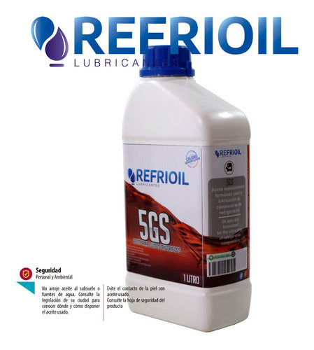 Aceite 5gs Refrioil Refrigeración Para R12 - R22 Por 1 Litro 1