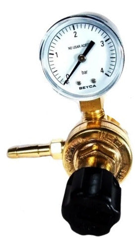 Liga CO2 Regulator for Drago with 1 Pressure Gauge Beer 0