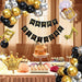 Black and Gold Birthday Party Decorations for Men 5