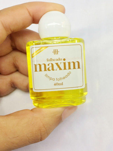 Kit 6un Maxim 40ml Limpa Chapeados Pratas Ouro 18k  Liquido 2