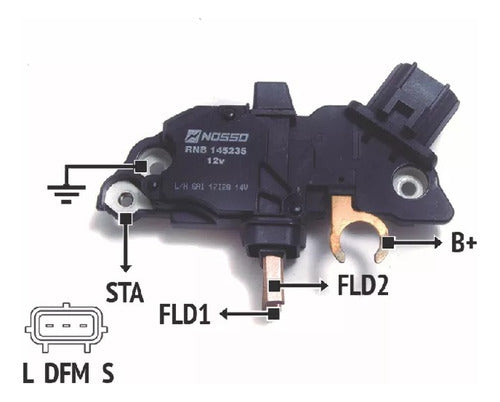 Bosch Regulador De Voltaje Alternador T.bosch R.n.b 145235 0