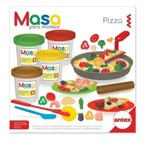 Juego De Masa Para Modelar Pizza Antex Casa Valente 0