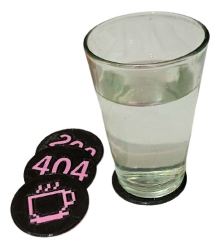 Generic Plastic Coasters for Setup (x4) Set of 4 1