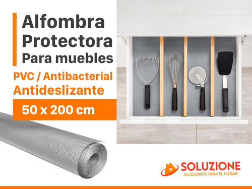 Alfombra Protectora Antideslizante Antibacterial  P/  Mueble 1