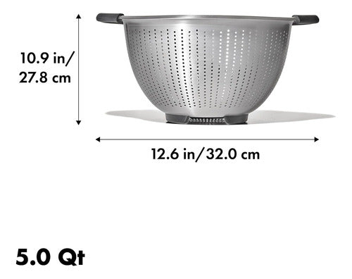 OXO Stainless Steel Colander 4.7 Liters with Comfort Handle 1