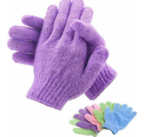 Top Ladies Exfoliating Glove Mitten for Body/Facial Spa x 2 1