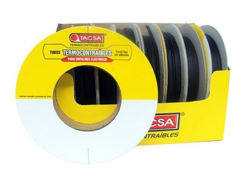 Tacsa Thermo-Shrinkable Tube Roll - 10 Meters, 2.4mm to 1.2mm Diameter 0