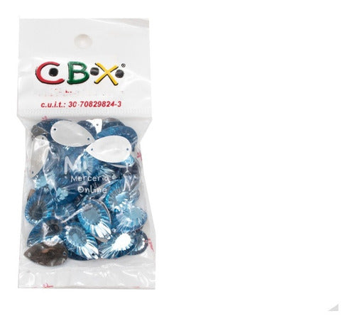 50 Units of 11x20mm Drop Sewing Gems by Cbx 34