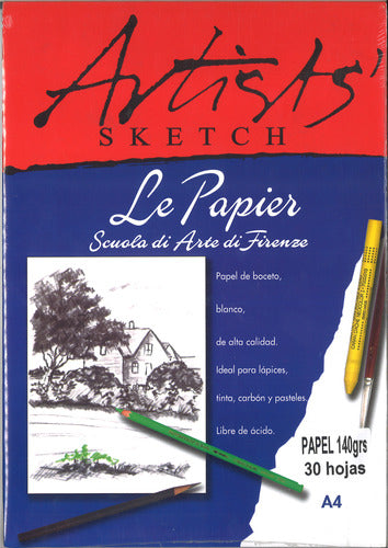 Block De Dibujo 140g Le Papier Artist A4 30 Hjs 0