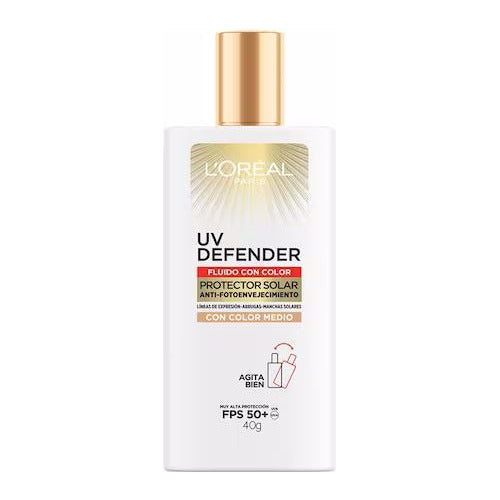 Protector Solar Loreal Uv Defender Tono Medio Fps50 40 G 0