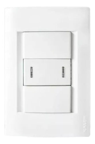 Kalop Light Switch Combination 1 Armed Civil Line White 0