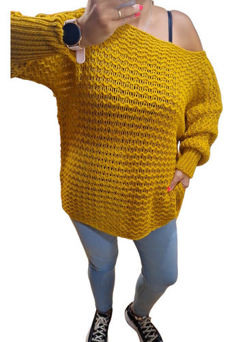 Textured Boat Neck Sweater. Various Colors 9