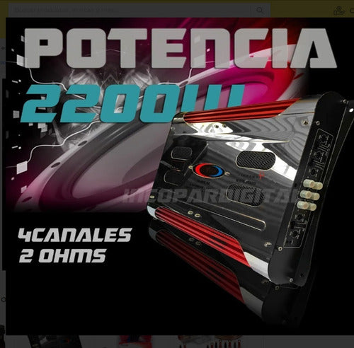 Sanrai Potencia Amplificador De Auto 4 Canales 2200w Sr-705a 1