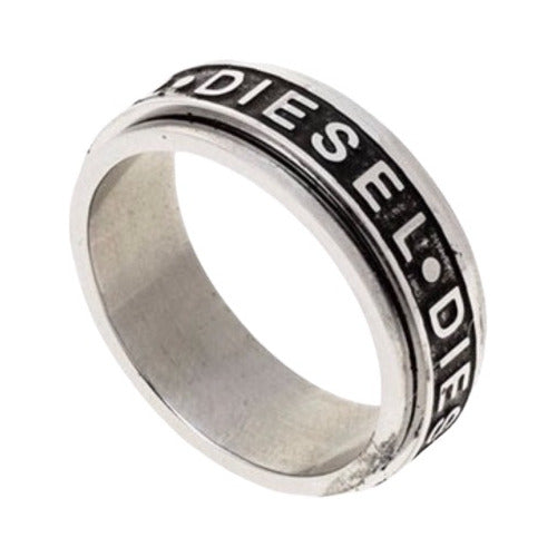 Diesel Men's Surgical Steel Ring 0