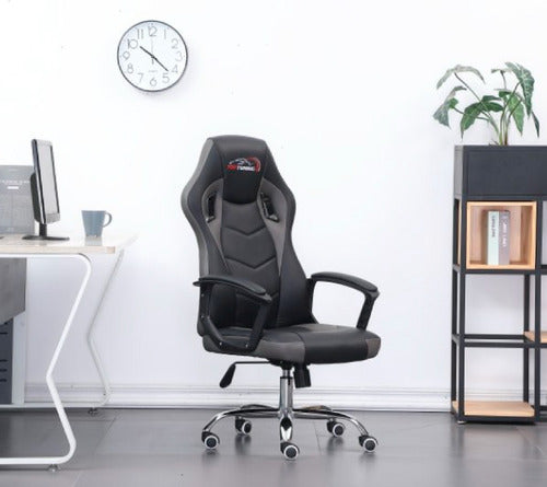 SCP Ergonomic Gaming Chair for PC - Stainless Steel 2