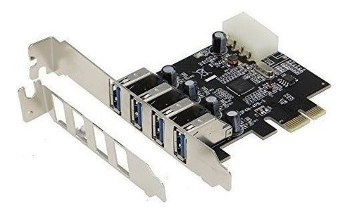 Sedna  4 Puerto 4e Usb 30  Adaptador Pci Express Con Soporte 0