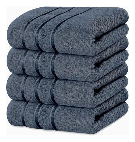 Yraly Luxury Hand Towel Set of 4 (16 x 28 Inches) 0