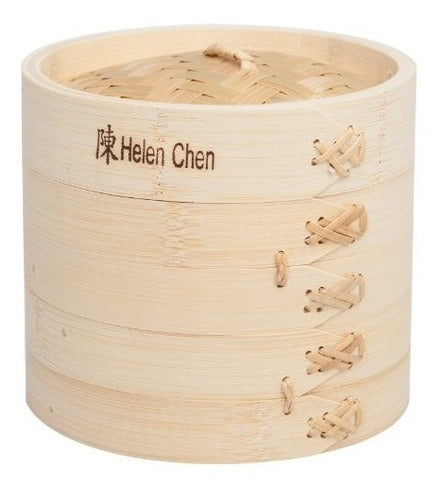 Helen's Asian Kitchen Bamboo Steamer, 6-Inch 0